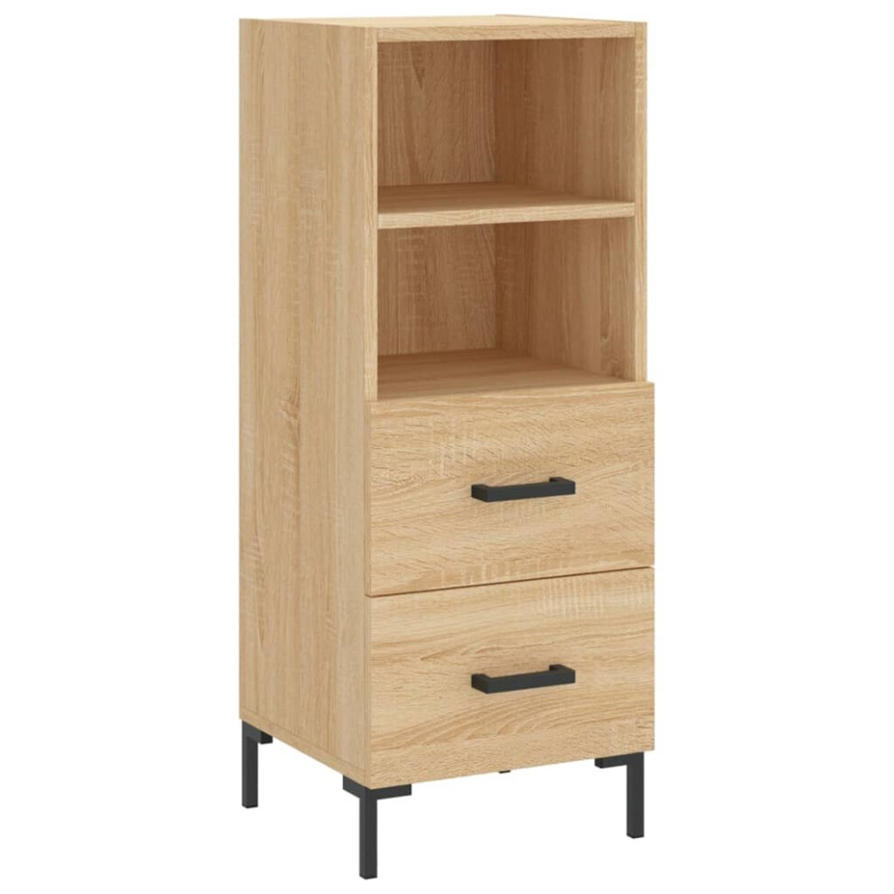 (sonoma oak) vidaXL Sideboard Storage Side Cabinet Cupboard Concrete Grey Engineered Wood