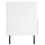 VidaXL (white, 2 pcs) vidaXL Bedside Cabinet Bed Table Nightstand Side Table White Engineered Wood 8