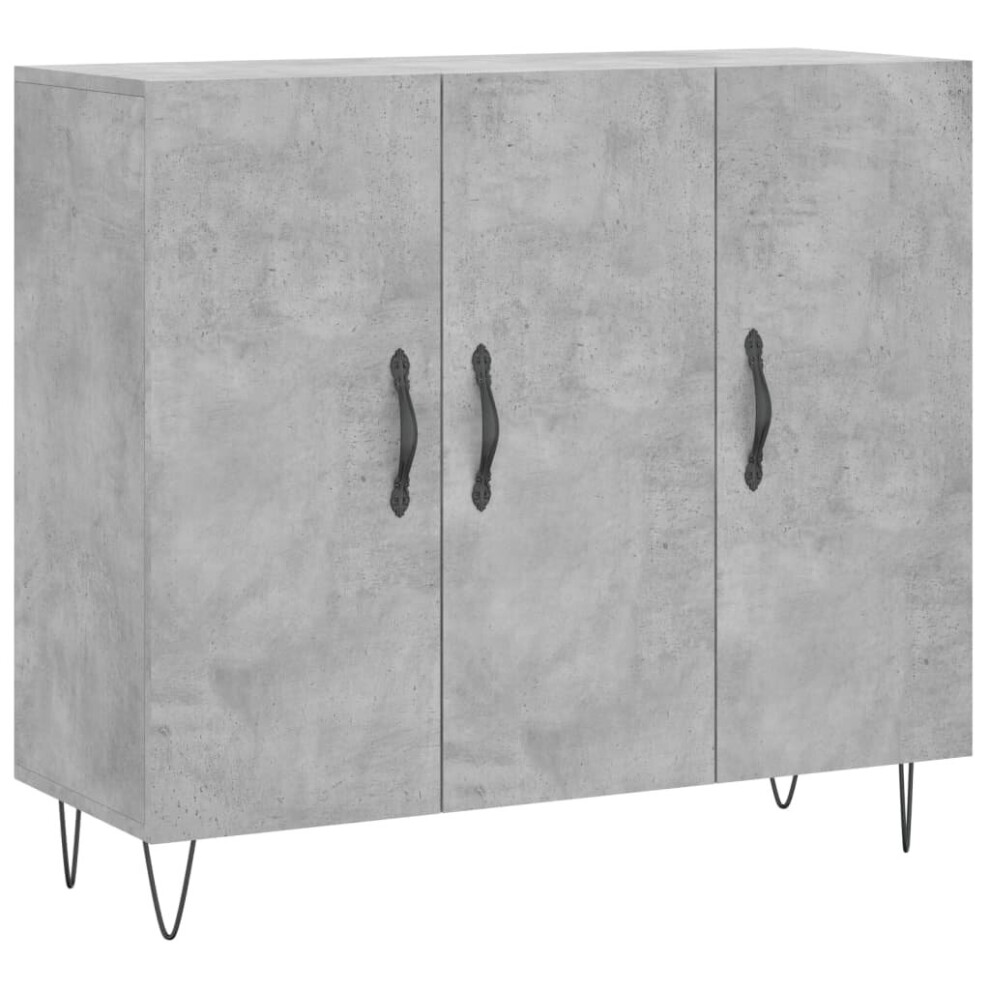 Vidaxl (Concrete Grey) Sideboard Cabinet Storage Cabinet Cupboard Grey Sonoma Engineered Wood
