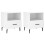 VidaXL (white, 2 pcs) vidaXL Bedside Cabinet Bed Table Nightstand Side Table White Engineered Wood 1