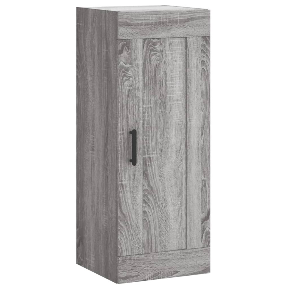 (grey sonoma) vidaXL Wall Mounted Cabinet Bathroom Cabinet Cupboard White Engineered Wood