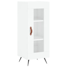 (high gloss white) vidaXL Sideboard Storage Cabinet Cupboard Side Cabinet White Engineered Wood