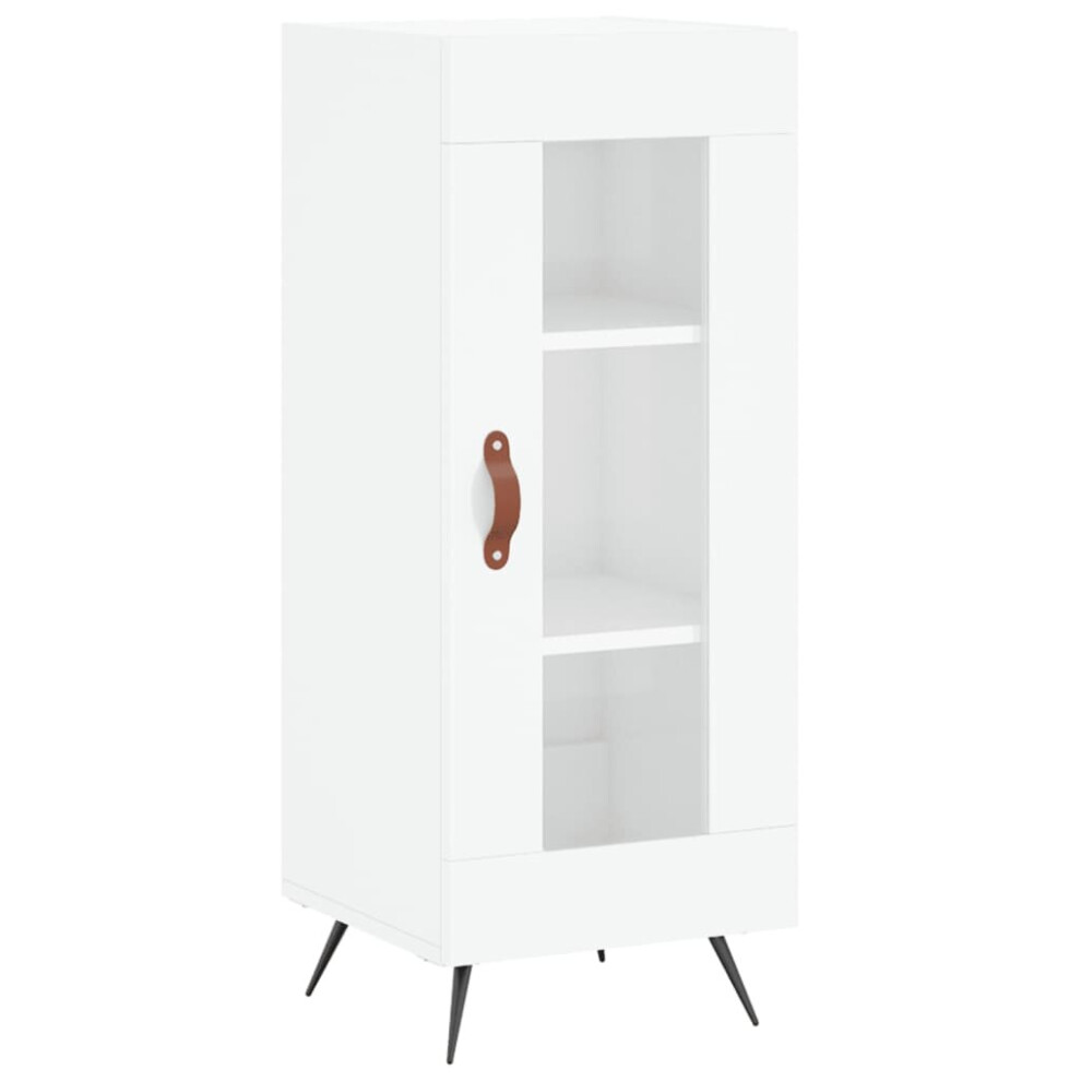 (high gloss white) vidaXL Sideboard Storage Cabinet Cupboard Side Cabinet White Engineered Wood