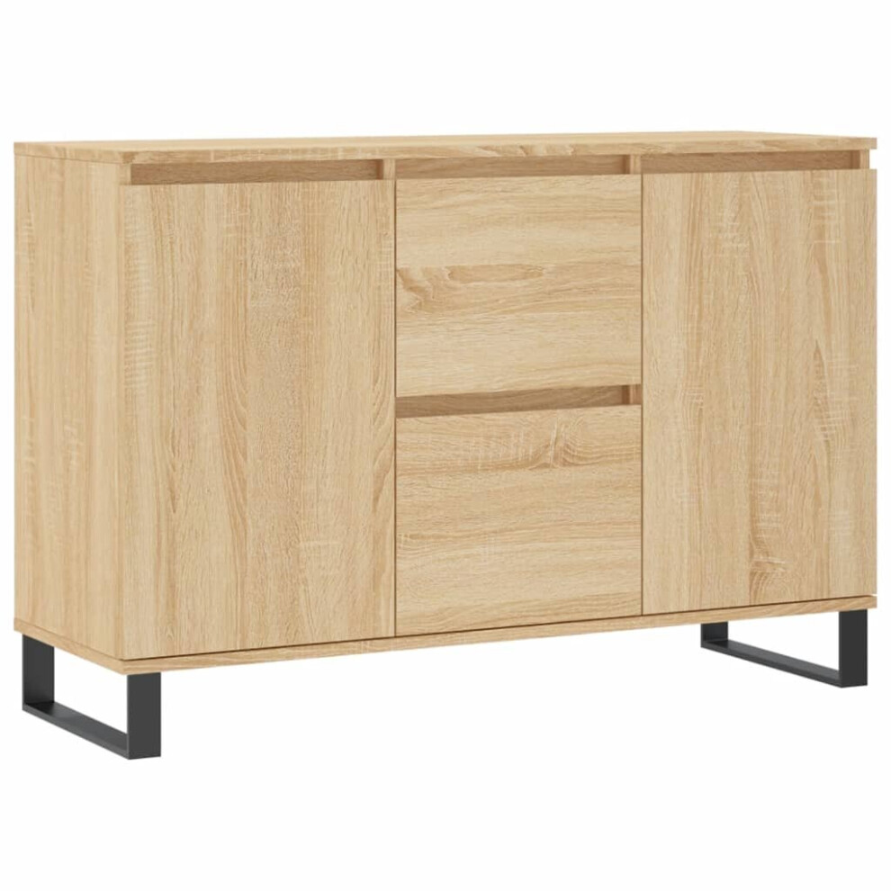 (sonoma oak) vidaXL Sideboard Storage Cabinet Cupboard Side Cabinet Brown Oak Engineered Wood