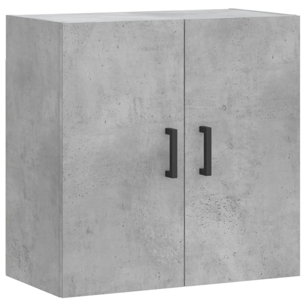 Vidaxl (Concrete Grey) Wall Cabinet Storage Cabinet Display Cabinet White Engineered Wood