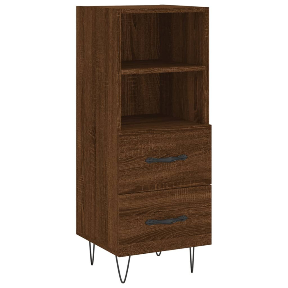 (brown oak) vidaXL Sideboard Storage Side Cabinet Cupboard Sonoma Oak Engineered Wood