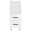 VidaXL (high gloss white) vidaXL Sideboard Storage Side Cabinet Cupboard Sonoma Oak Engineered Wood 6