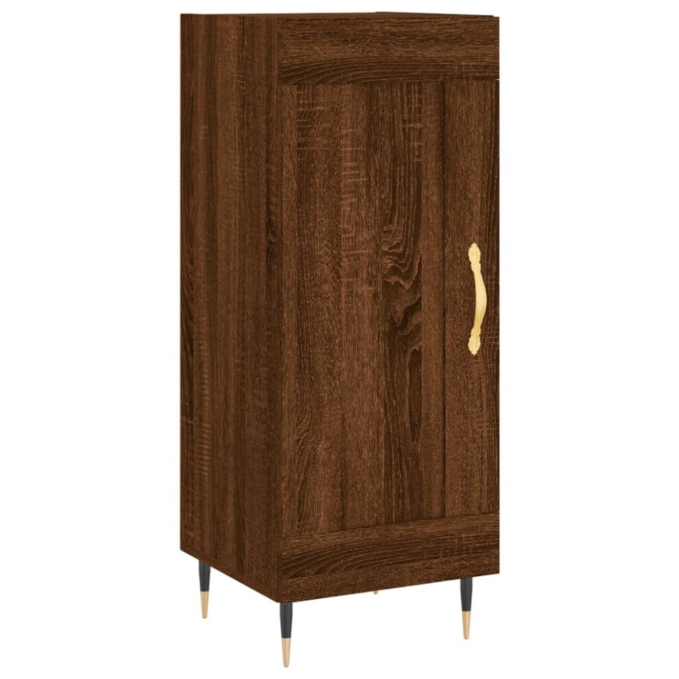 (brown oak) vidaXL Sideboard Cabinet Storage Cabinet Cupboard Smoked Oak Engineered Wood