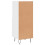 VidaXL (high gloss white) vidaXL Sideboard Storage Side Cabinet Cupboard Sonoma Oak Engineered Wood 8