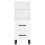 VidaXL (high gloss white) vidaXL Sideboard Storage Cabinet Side Cabinet Cupboard White Engineered Wood 6