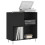 VidaXL (black) vidaXL Record Cabinet Record Storage Cabinet Sideboard White Engineered Wood 3