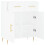 VidaXL (white) vidaXL Sideboard Storage Cabinet Cupboard High Gloss White Engineered Wood 5