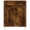 VidaXL (smoked oak) vidaXL Sideboard Storage Cabinet Cupboard High Gloss White Engineered Wood 6