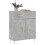 VidaXL (concrete grey) vidaXL Sideboard Storage Cabinet Cupboard High Gloss White Engineered Wood 3