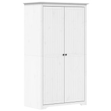 (white, 101 x 52 x 176.5 cm) vidaXL Wardrobe Closet Clothes Storage Organiser Room Armoire Solid Wood Pine
