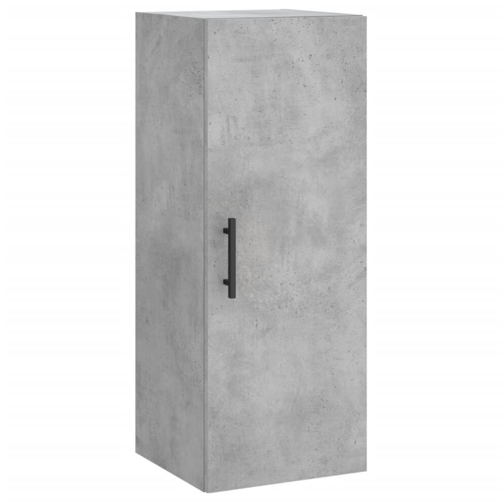 Vidaxl (Concrete Grey) Wall Mounted Cabinet Wall Storage Cabinet Grey Sonoma Engineered Wood