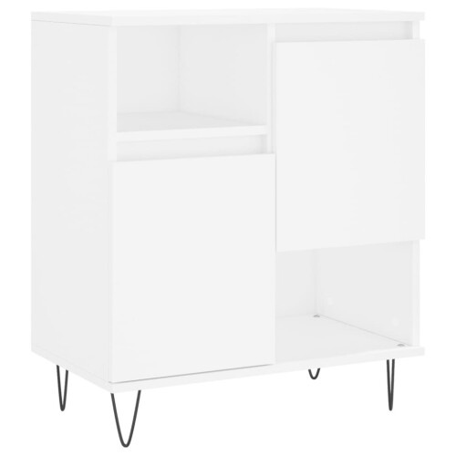 VidaXL (white) vidaXL Sideboard Storage Cabinet Cupboard High Gloss White Engineered Wood 1