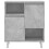 VidaXL (concrete grey) vidaXL Sideboard Storage Cabinet Cupboard High Gloss White Engineered Wood 5