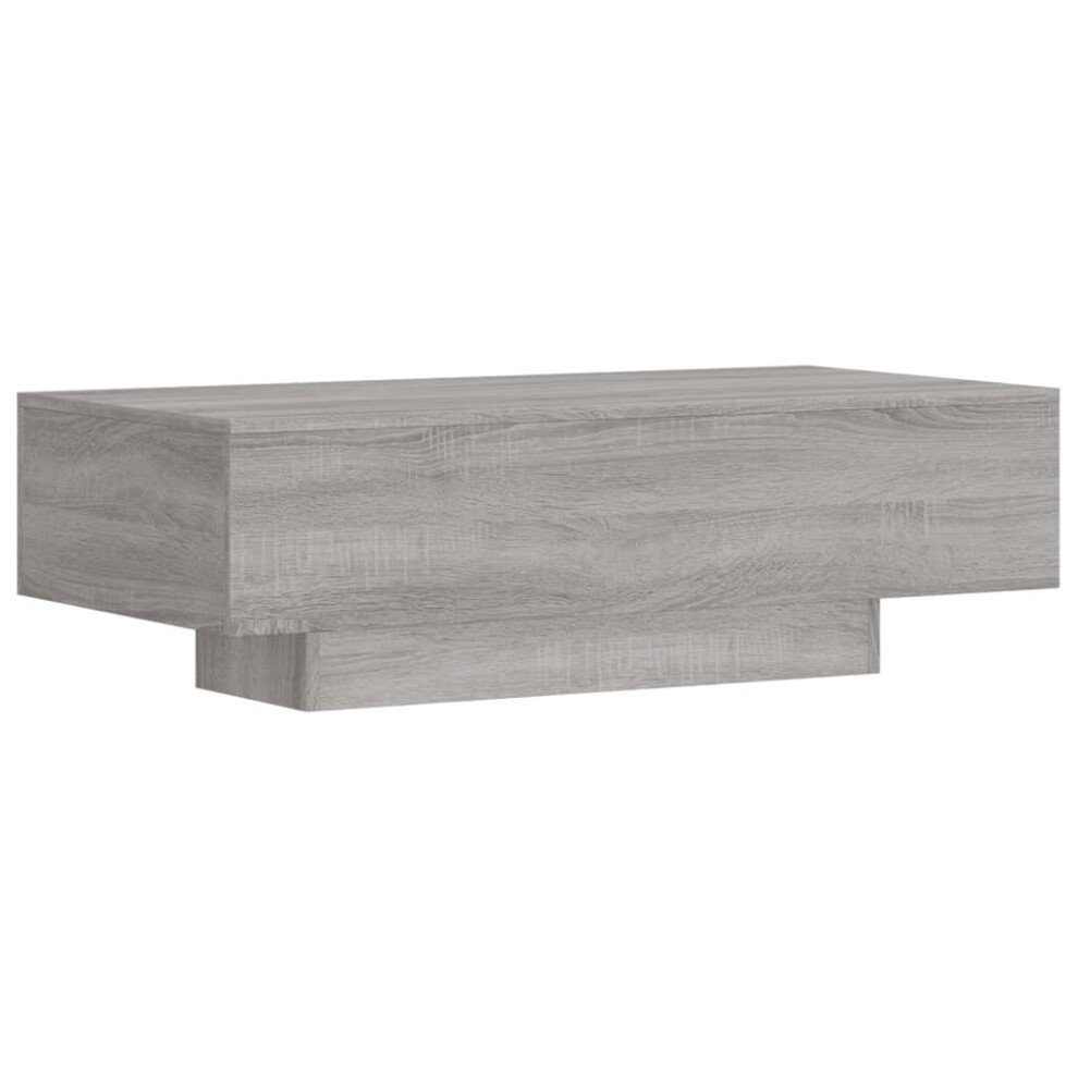Vidaxl (Grey Sonoma) Coffee Table Tea Side Table Sofa Couch Table White Engineered Wood