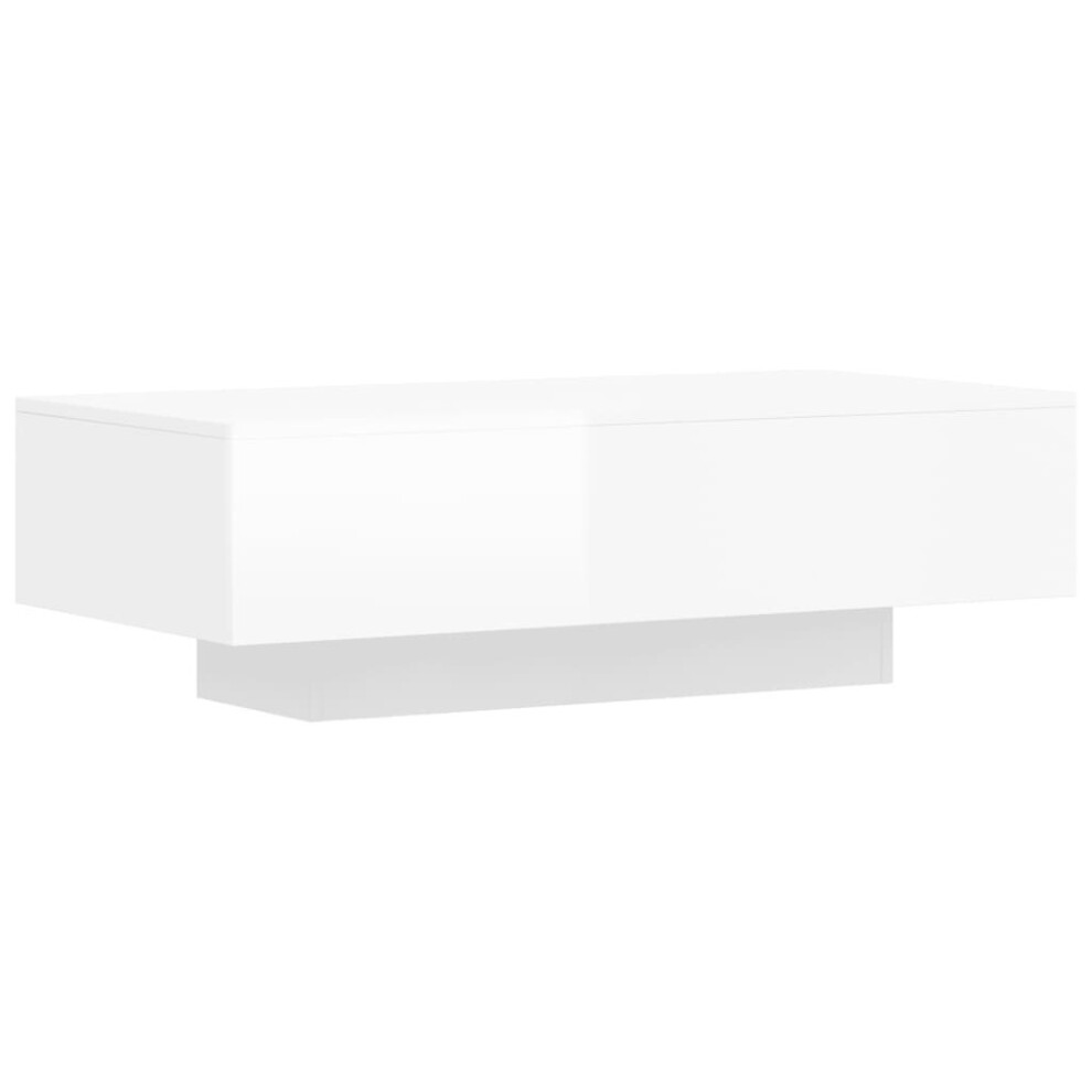 (high gloss white) vidaXL Coffee Table Tea Side Table Sofa Couch Table White Engineered Wood