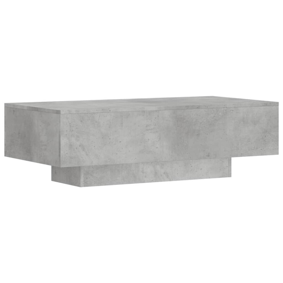 Vidaxl (Concrete Grey) Coffee Table Tea Side Table Sofa Couch Table White Engineered Wood