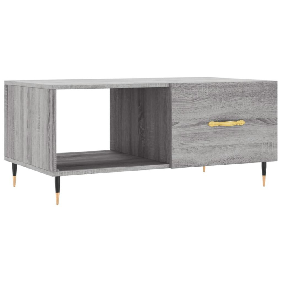 Vidaxl (Grey Sonoma) Coffee Table Side Table Sofa End Table Concrete Grey Engineered Wood