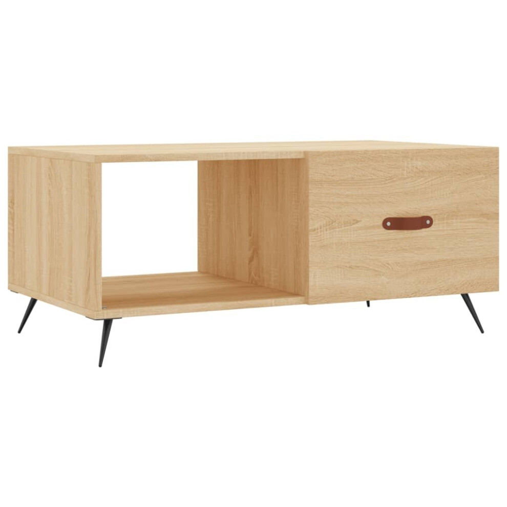 Vidaxl Brown (Sonoma Oak) Coffee Table Tea Side Table Sofa Couch Accent End Table Engineered Wood
