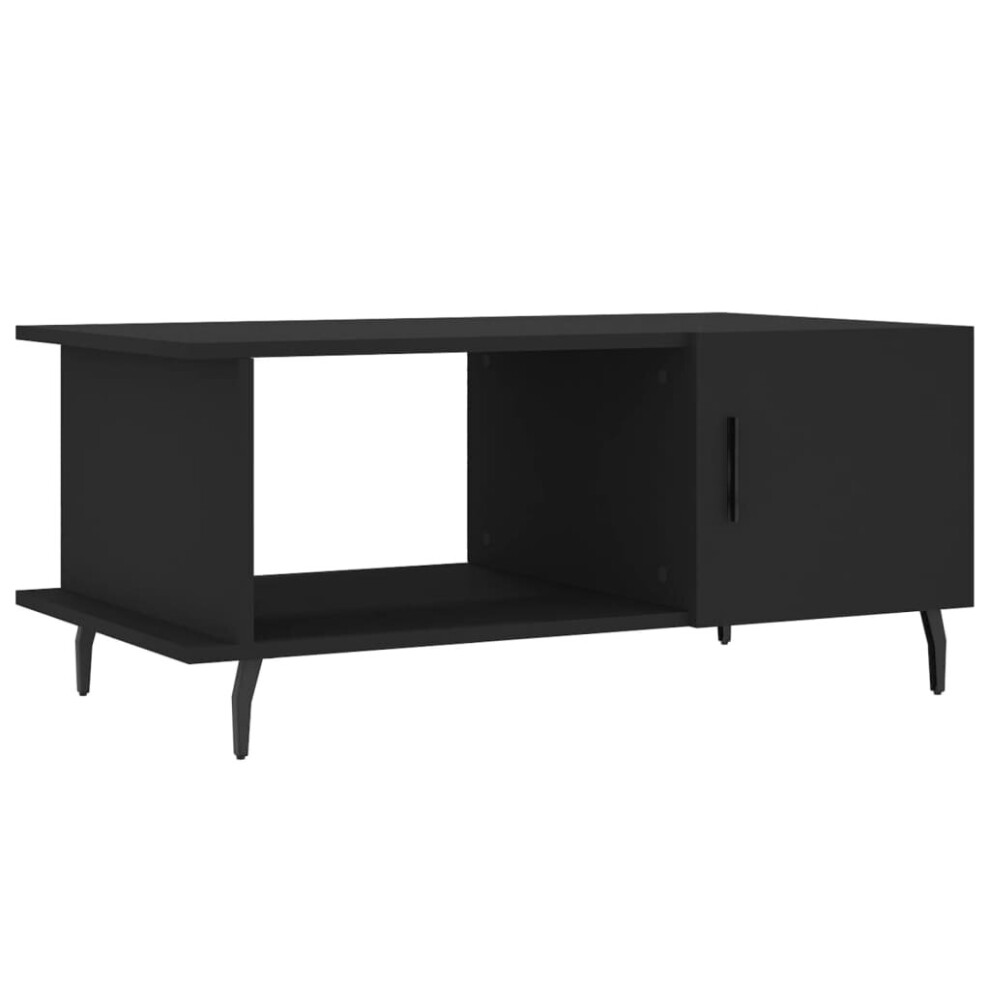 (black) vidaXL Coffee Table Tea Side Table Sofa Couch Table Sonoma Oak Engineered Wood