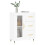 VidaXL (white) vidaXL Sideboard Storage Cabinet Cupboard High Gloss White Engineered Wood 3