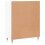 VidaXL (white) vidaXL Sideboard Storage Cabinet Cupboard High Gloss White Engineered Wood 8