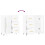 VidaXL (white) vidaXL Sideboard Storage Cabinet Cupboard High Gloss White Engineered Wood 9