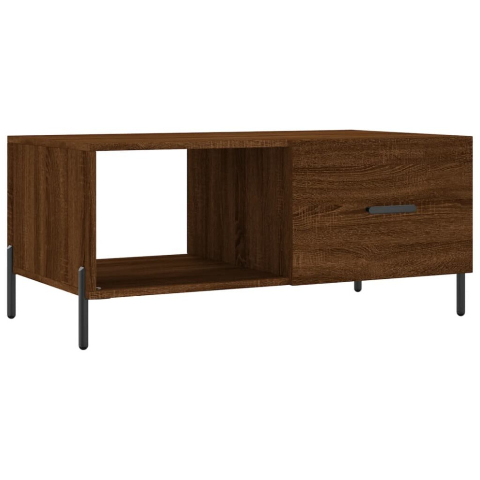 Vidaxl (Brown Oak) Coffee Table Tea Side Table Sofa Couch Table Sonoma Oak Engineered Wood