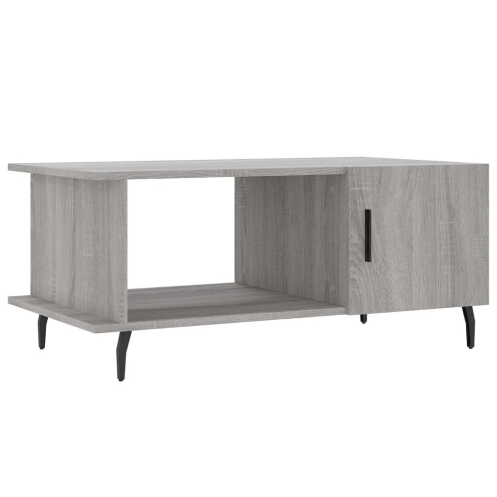 (grey sonoma) vidaXL Coffee Table Tea Side Table Sofa Couch Table Sonoma Oak Engineered Wood