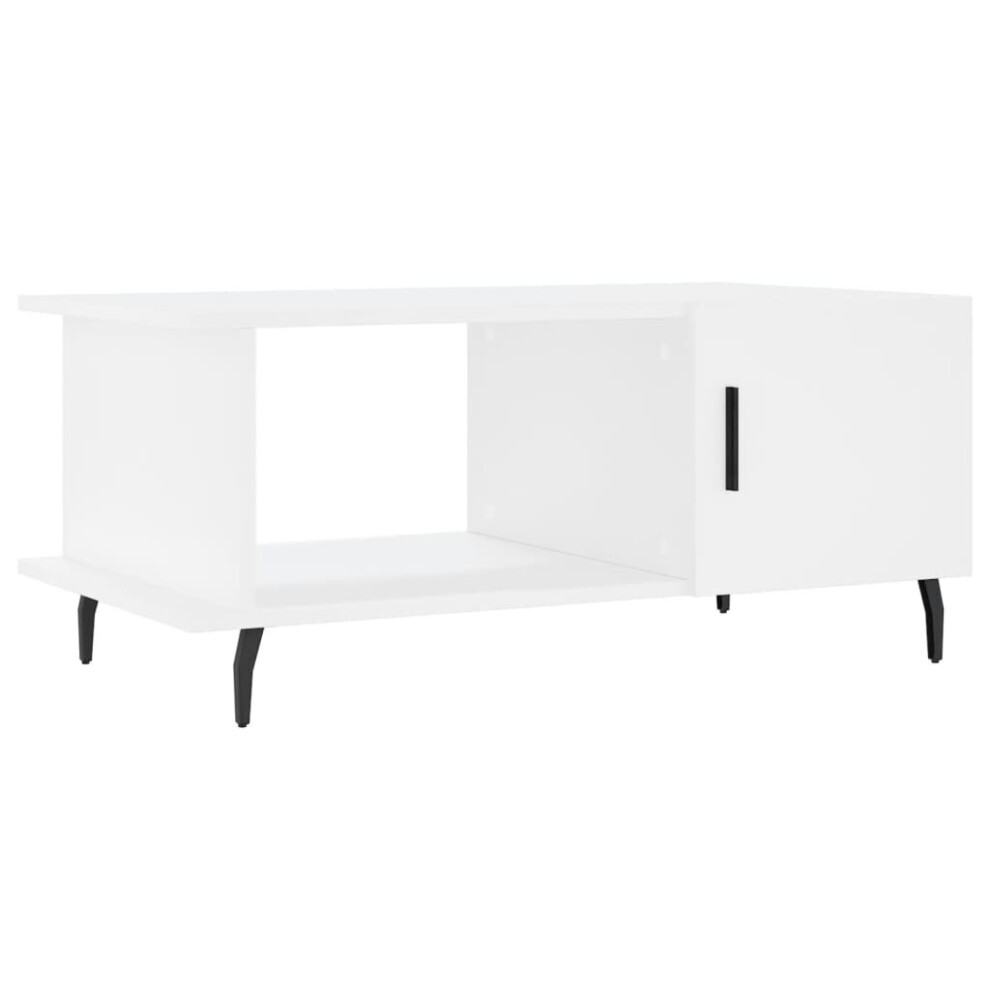 (white) vidaXL Coffee Table Tea Side Table Sofa Couch Table Sonoma Oak Engineered Wood