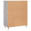 VidaXL (grey sonoma) vidaXL Sideboard Storage Cabinet Cupboard High Gloss White Engineered Wood 8