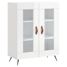 (high gloss white) vidaXL Sideboard Storage Cabinet Cupboard Side Cabinet White Engineered Wood