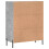 VidaXL (concrete grey) vidaXL Sideboard Storage Cabinet Side Cabinet Cupboard White Engineered Wood 8