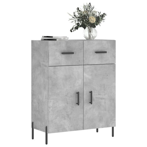 VidaXL (concrete grey) vidaXL Sideboard Storage Cabinet Side Cabinet Cupboard White Engineered Wood 2