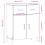 VidaXL (concrete grey) vidaXL Sideboard Storage Cabinet Side Cabinet Cupboard White Engineered Wood 4