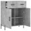 VidaXL (concrete grey) vidaXL Sideboard Storage Cabinet Side Cabinet Cupboard White Engineered Wood 5