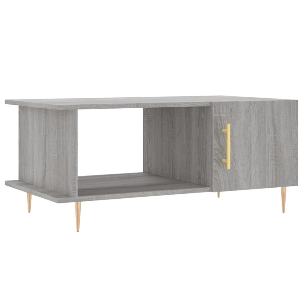 (grey sonoma) vidaXL Coffee Table Side Table Sofa Couch Table Sonoma Oak Engineered Wood