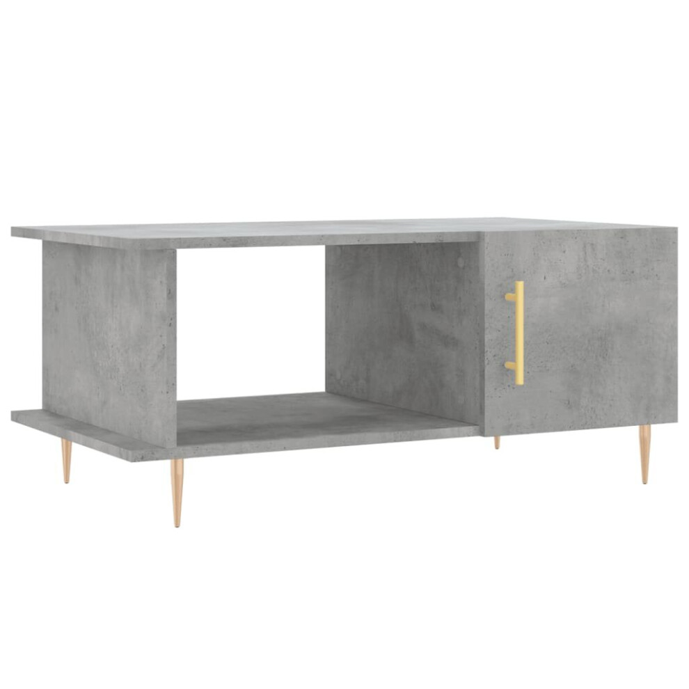 Vidaxl (Concrete Grey) Coffee Table Side Table Sofa Couch Table Sonoma Oak Engineered Wood Brown,Grey