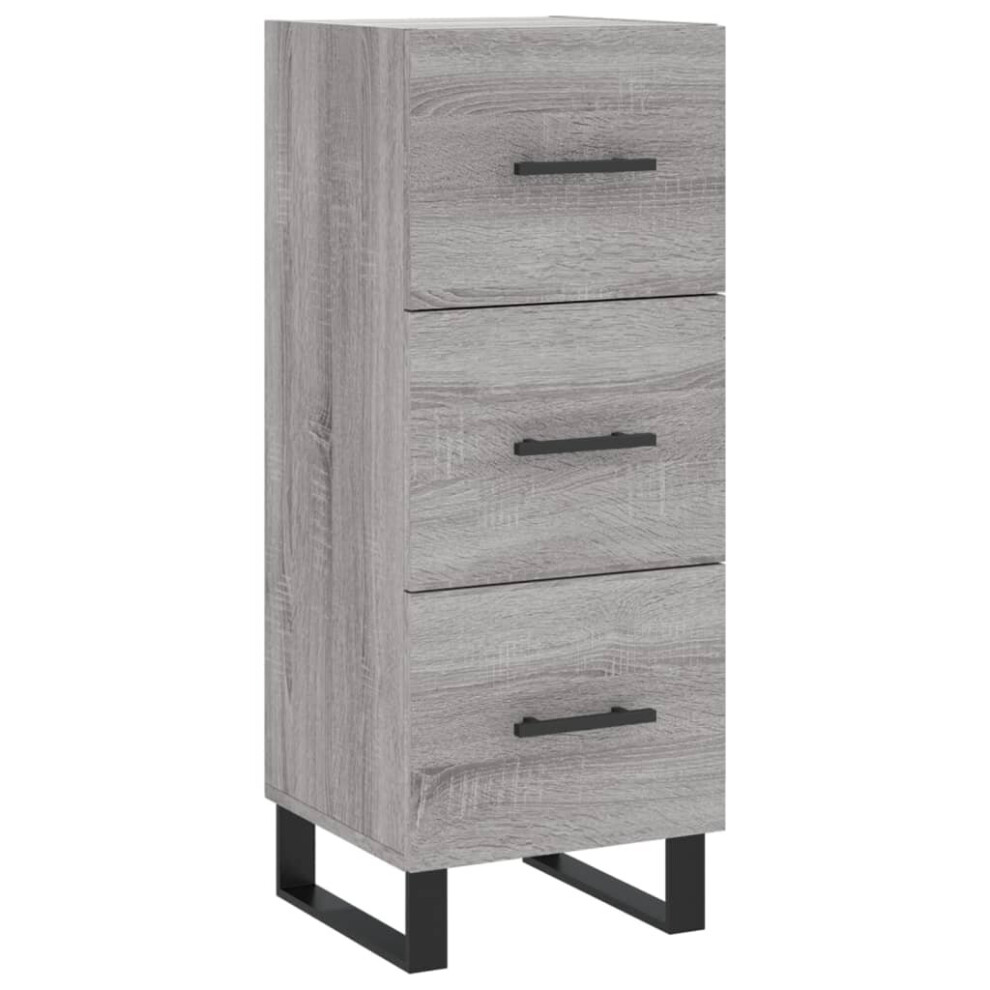 Vidaxl (Grey Sonoma) Sideboard Storage Side Cabinet Cupboard Sonoma Oak Engineered Wood