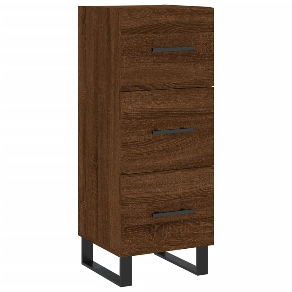 (brown oak) vidaXL Sideboard Storage Side Cabinet Cupboard Sonoma Oak Engineered Wood