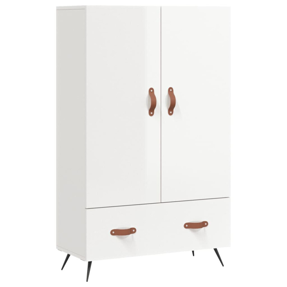 Vidaxl (High Gloss White) Highboard Sideboard Cabinet Storage Cabinet Cupboard Engineered Wood