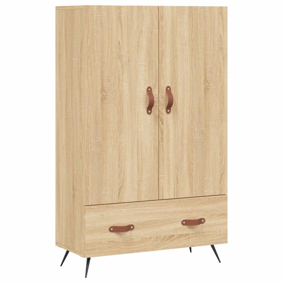 (sonoma oak) vidaXL Highboard Sideboard Cupboard Side Cabinet Brown Oak Engineered Wood