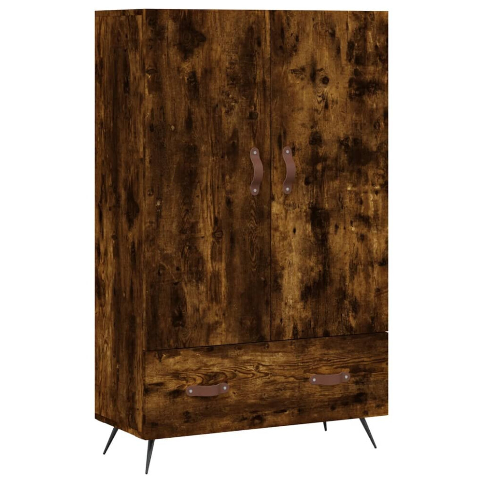 Vidaxl (Smoked Oak) Highboard Sideboard Cabinet Storage Cabinet Cupboard Engineered Wood
