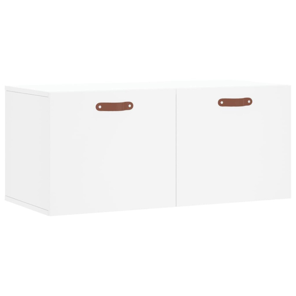 (white, 80 x 36.5 x 35 cm) vidaXL Wall Cabinet Storage Cabinet Display Cabinet White Engineered Wood