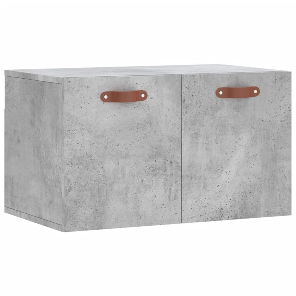 (concrete grey, 60 x 36.5 x 35 cm) vidaXL Wall Cabinet Storage Cabinet Display Cabinet White Engineered Wood