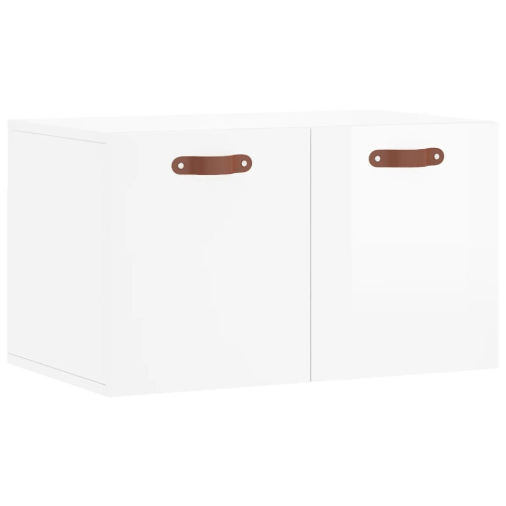 (high gloss white, 60 x 36.5 x 35 cm) vidaXL Wall Cabinet Storage Cabinet Display Cabinet White Engineered Wood